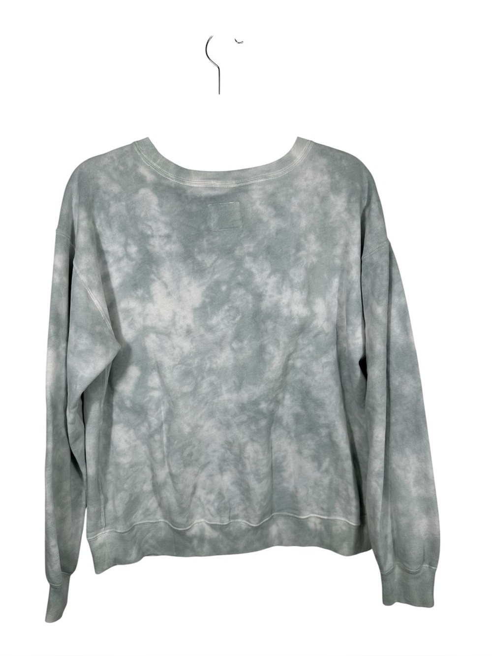 Abercrombie‎ & Fitch Tie Dye Crewneck Sweatshirt Green White Soft A&F Large - Picture 3 of 8